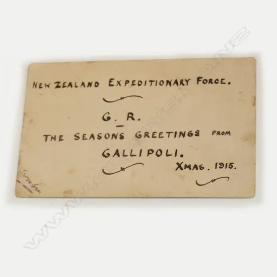 GALLIPOLI CHRISTMAS CARD