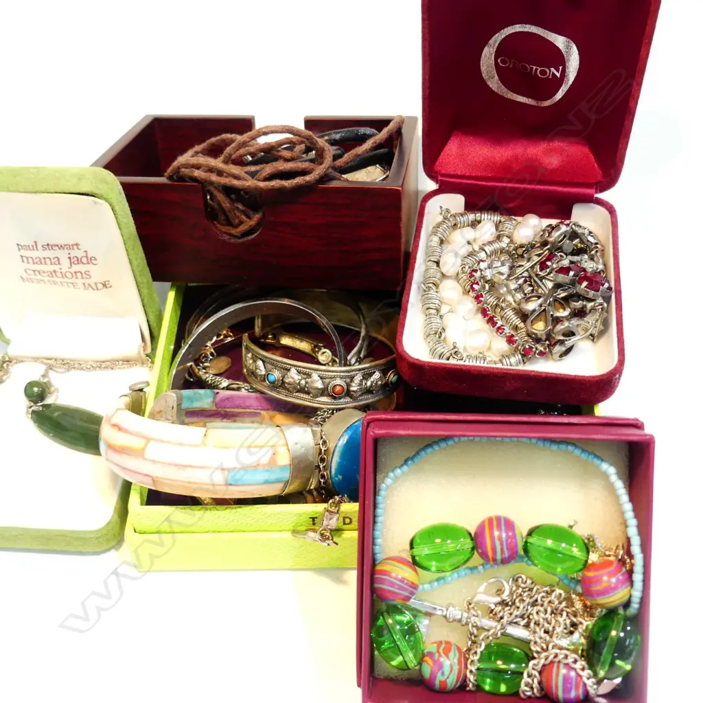 BOX OF COSTUME JEWELLERY Image 1++