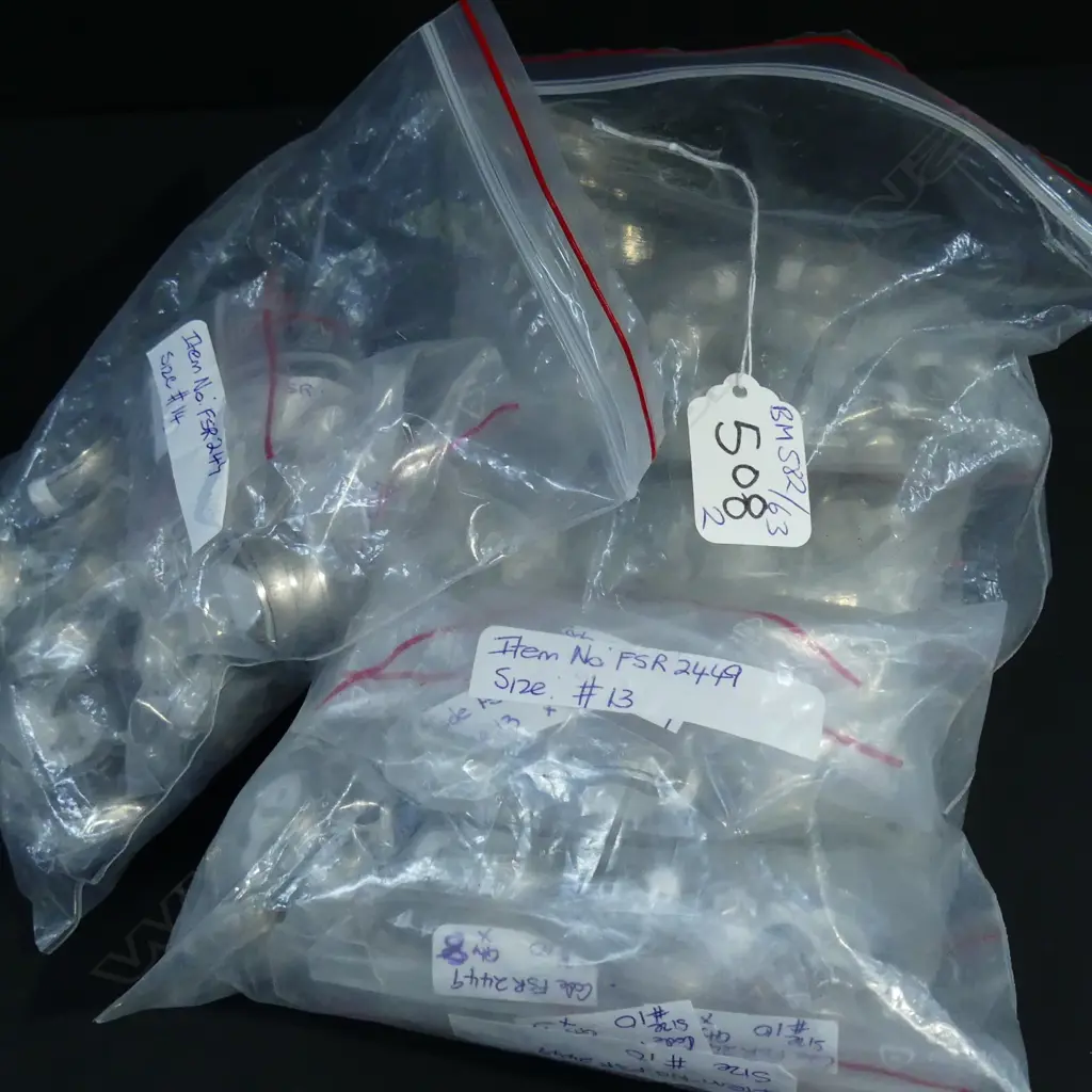 2 BAGS OF S.STEEL WEDDERS, # 2448, 2449 Image 1++