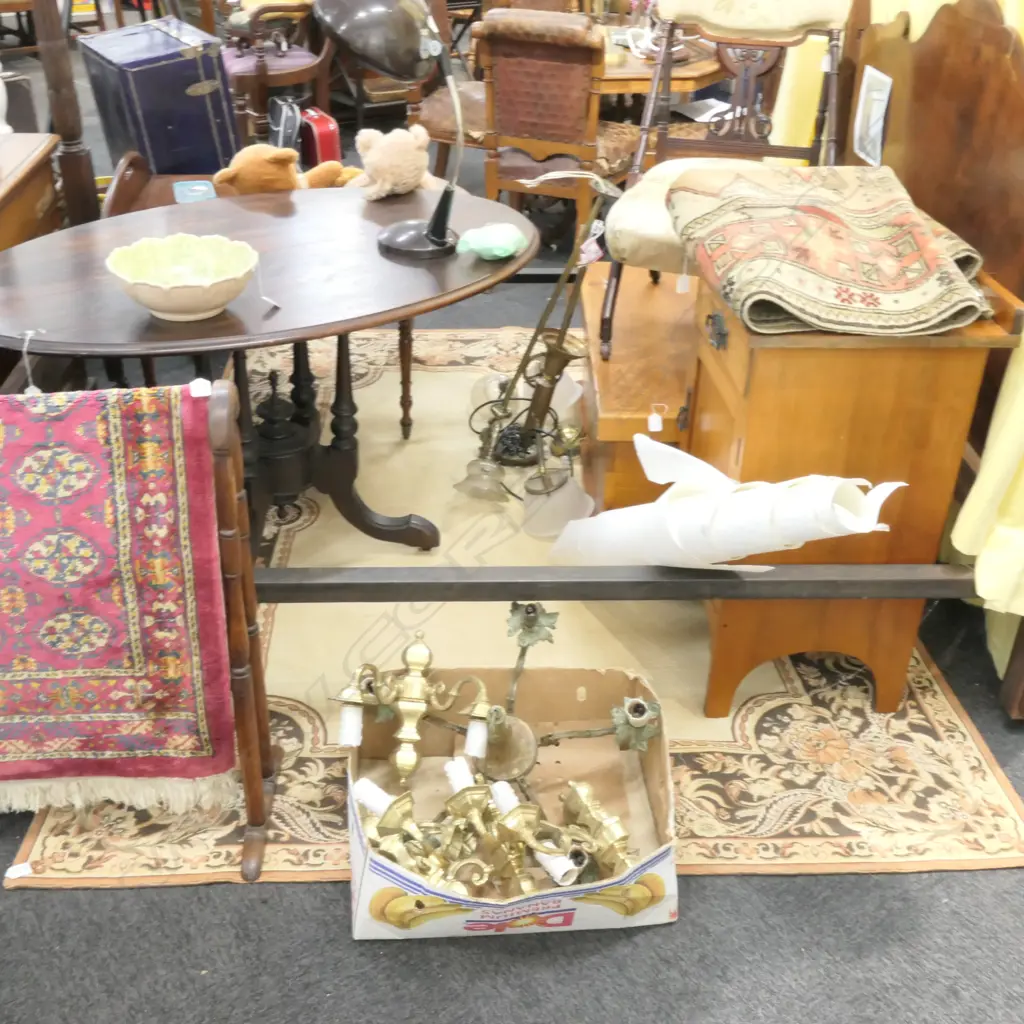 AUBUSSON STYLE MAT + TURKISH HAND KNOTTED RUG Image 1++