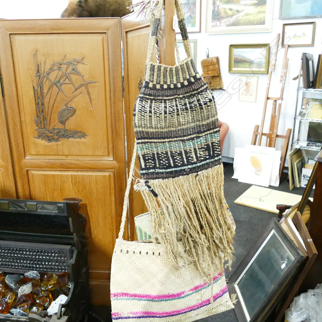 ETHNIC WOVEN BASKET & BAGS (EX THE NGAIRE HART ESTATE COLLECTION) Image 1++