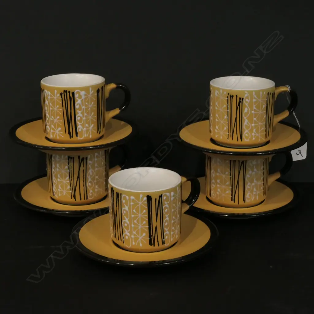 RETRO MID-CENTURY SCANDINAVIAN 10 PIECE COFFEE SET Image 1++