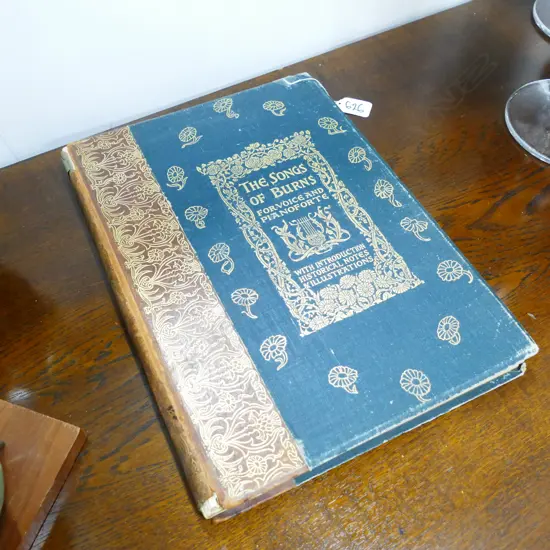 EARLY 20THC BOOK 'THE SONGS OF BURNS FOR VOICE &