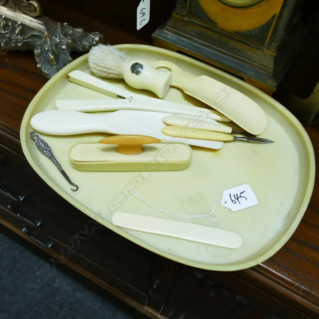 IVORINE DRESSING SET TEN PIECE Image 1++