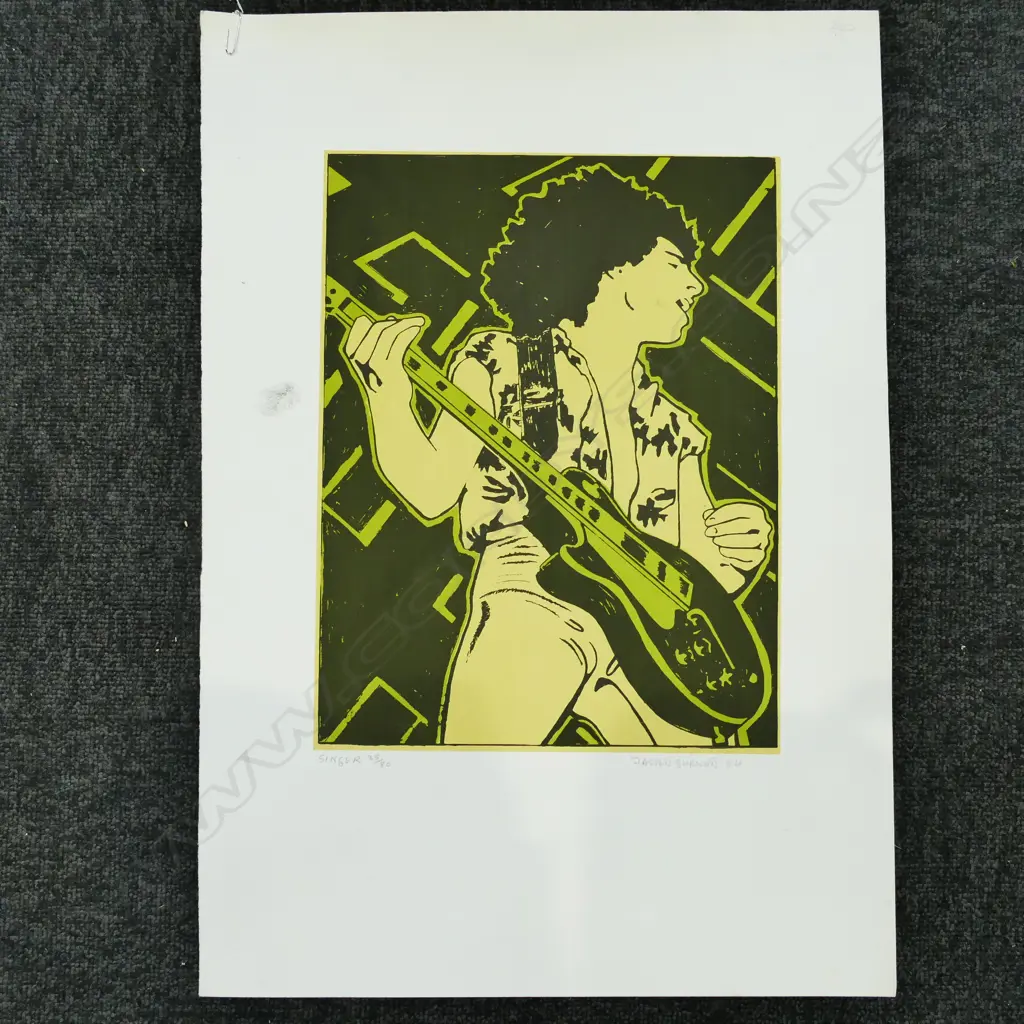 FASSET BURNETT SCREENPRINT' 35/80 SGD & DATED 1984 UNFRAMED Image 1++