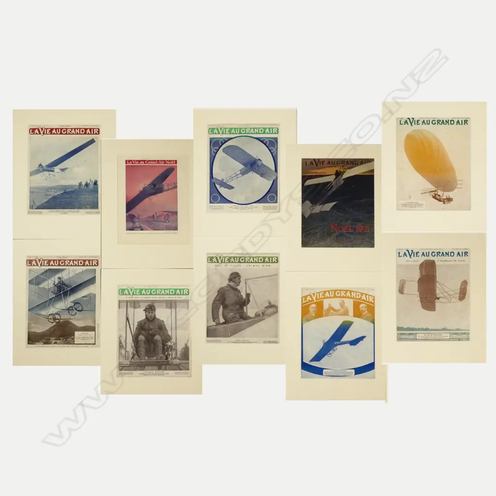 A rare set of ten covers from the French magazine 'La Vie au Grand Air' Image 1++