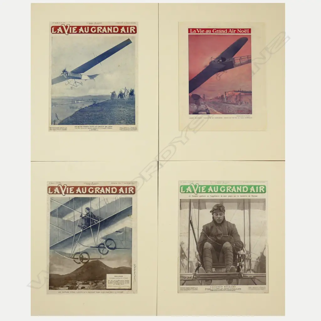 A rare set of ten covers from the French magazine 'La Vie au Grand Air' Image 1++