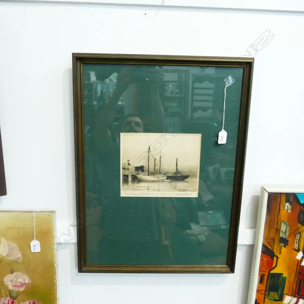 TREVOR LLOYD 'THE DAY OF REST' FIRST PROOF DRYPOINT ETCHING H. 150 X W. 200MM Image 1++