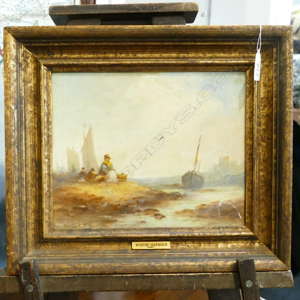 VICTORIAN OIL - WHITBY HARBOUR Image 1++