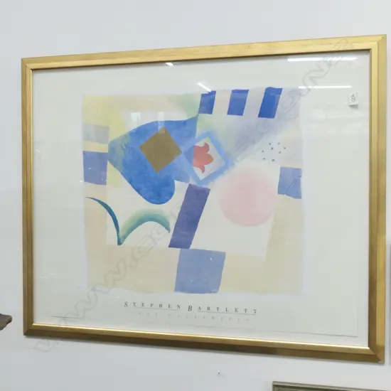 TWO WELL FRAMED STEPHEN BARLETT PRINTS, 1050 X 830MM