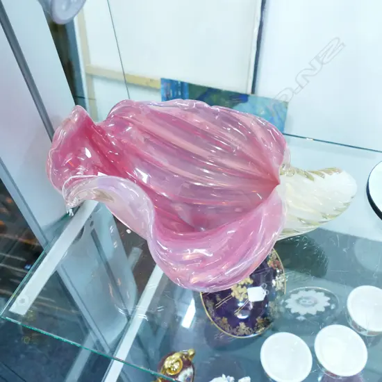 RUBY GLASS SHELL L. 300MM