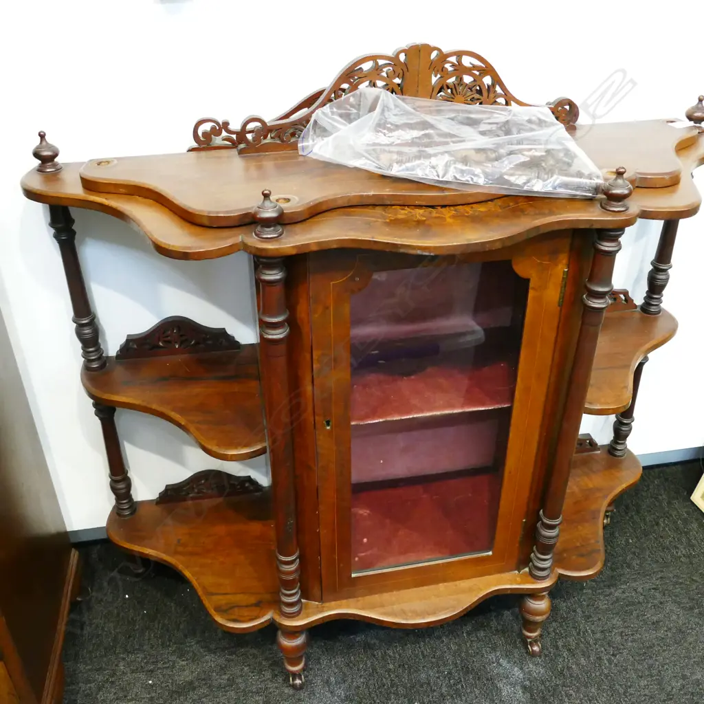 VICTORIAN CHINA CABINET WHATNOT Image 1++