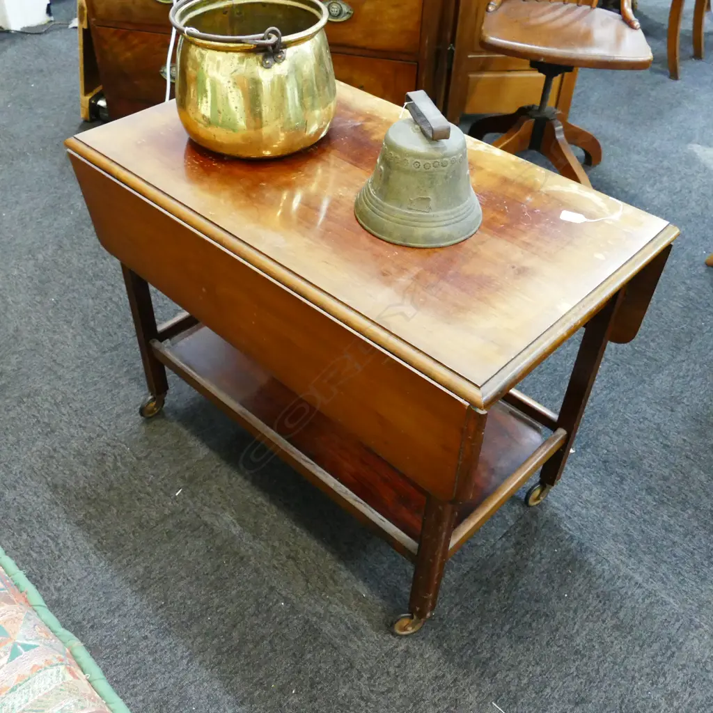 VINTAGE TROLLEY TABLE W. 870MM Image 1++