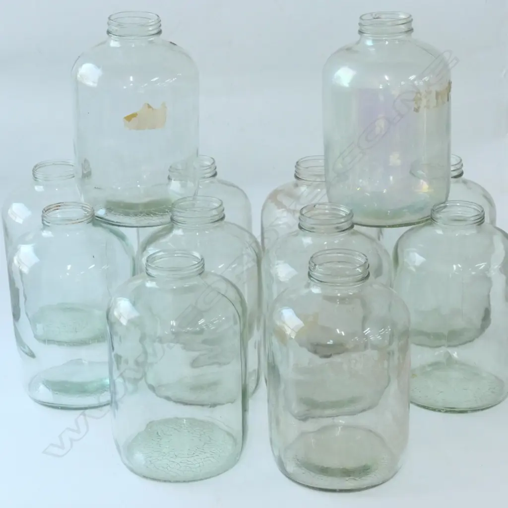 2 BOXES LARGE GLASS PRESERVING JARS Image 1++