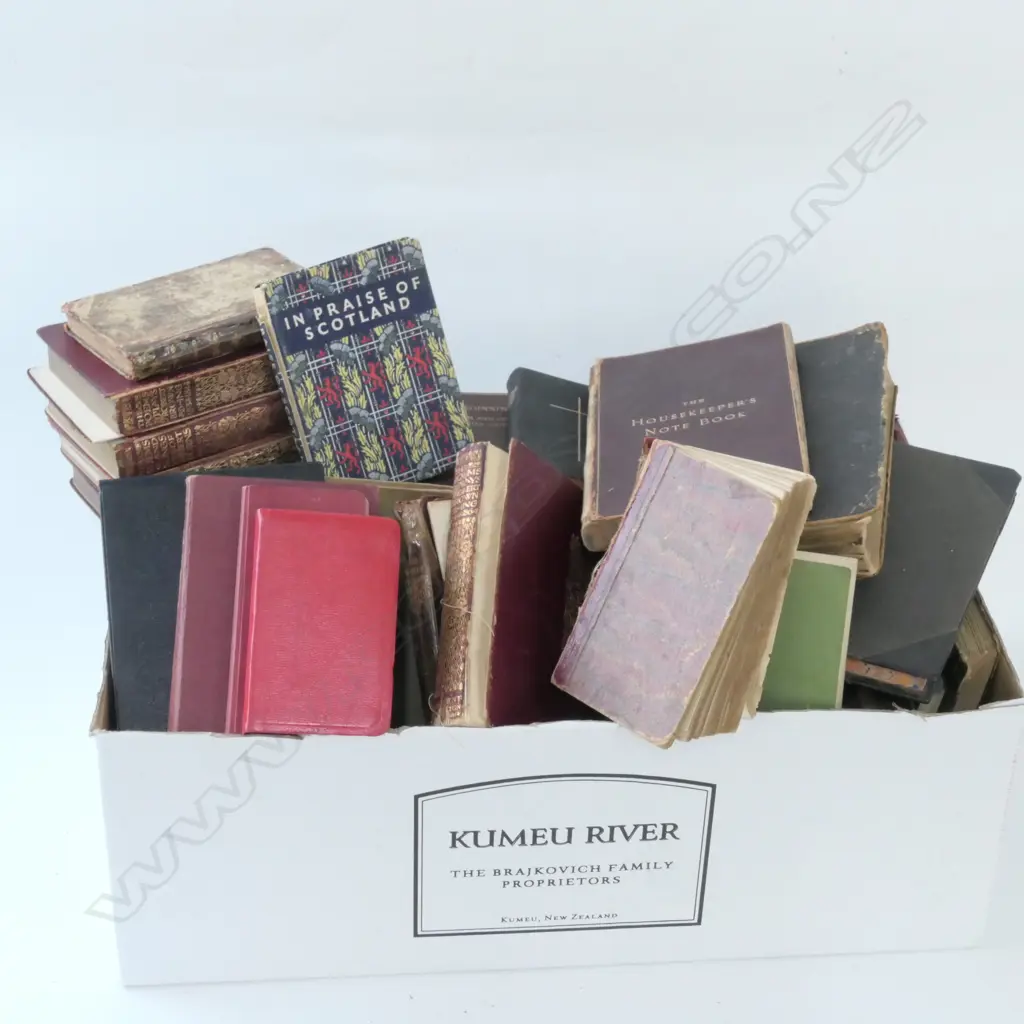LOT ASST ANTIQUE BOOKS ETC Image 1++
