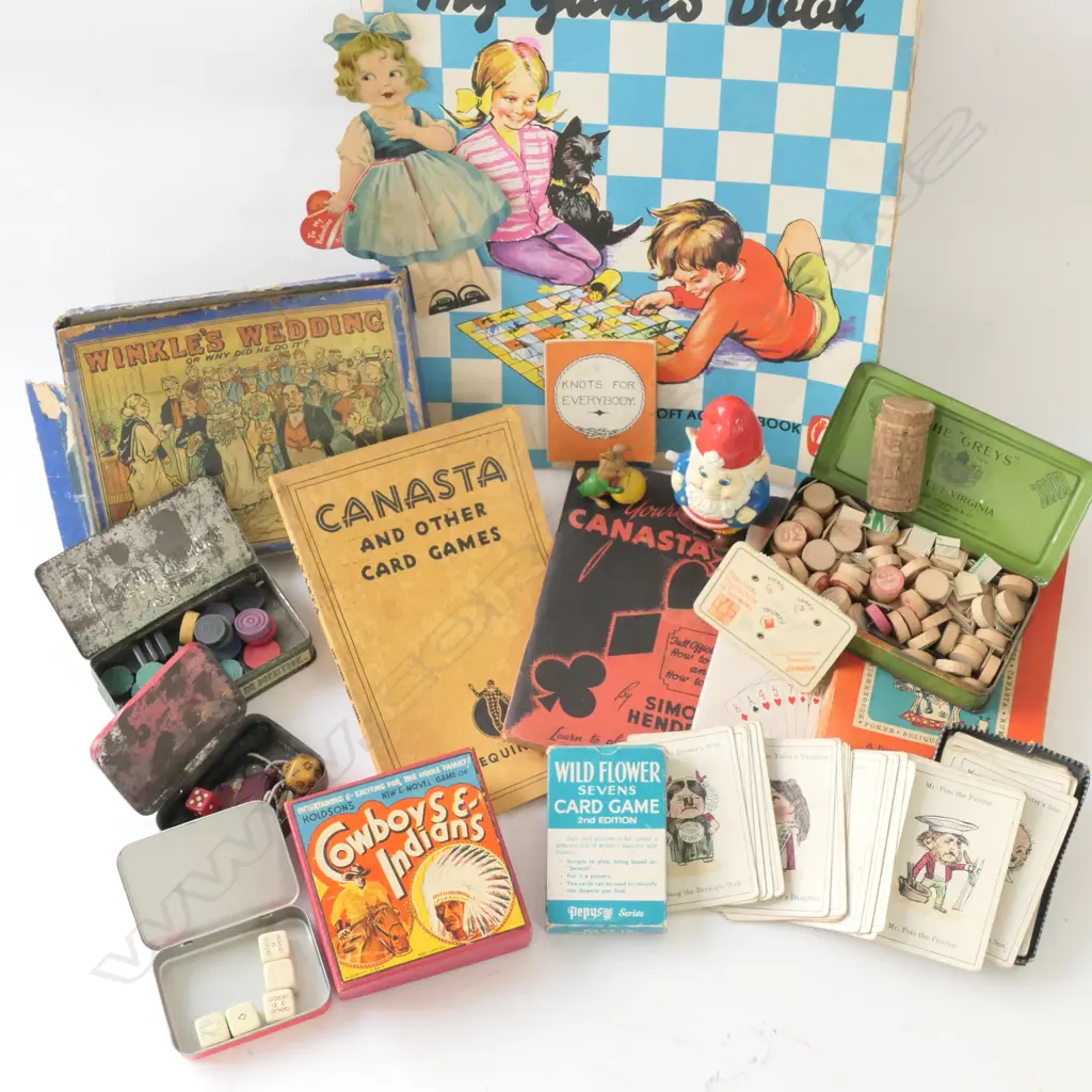 LOT ASST VINTAGE GAMES ETC Image 1++