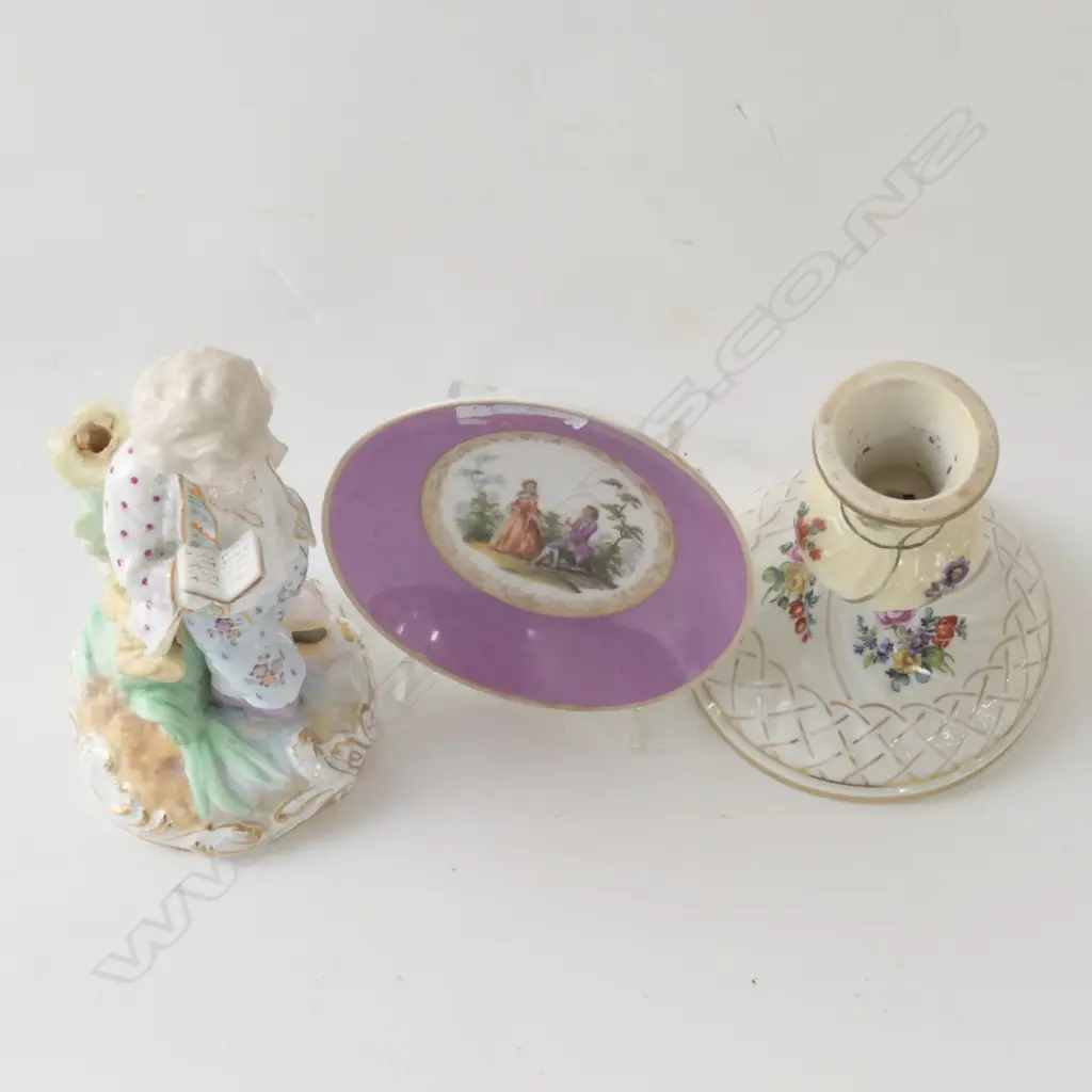 ASST CHINA - LAMP VASE / CANDLESTICK / DISH Image 1++