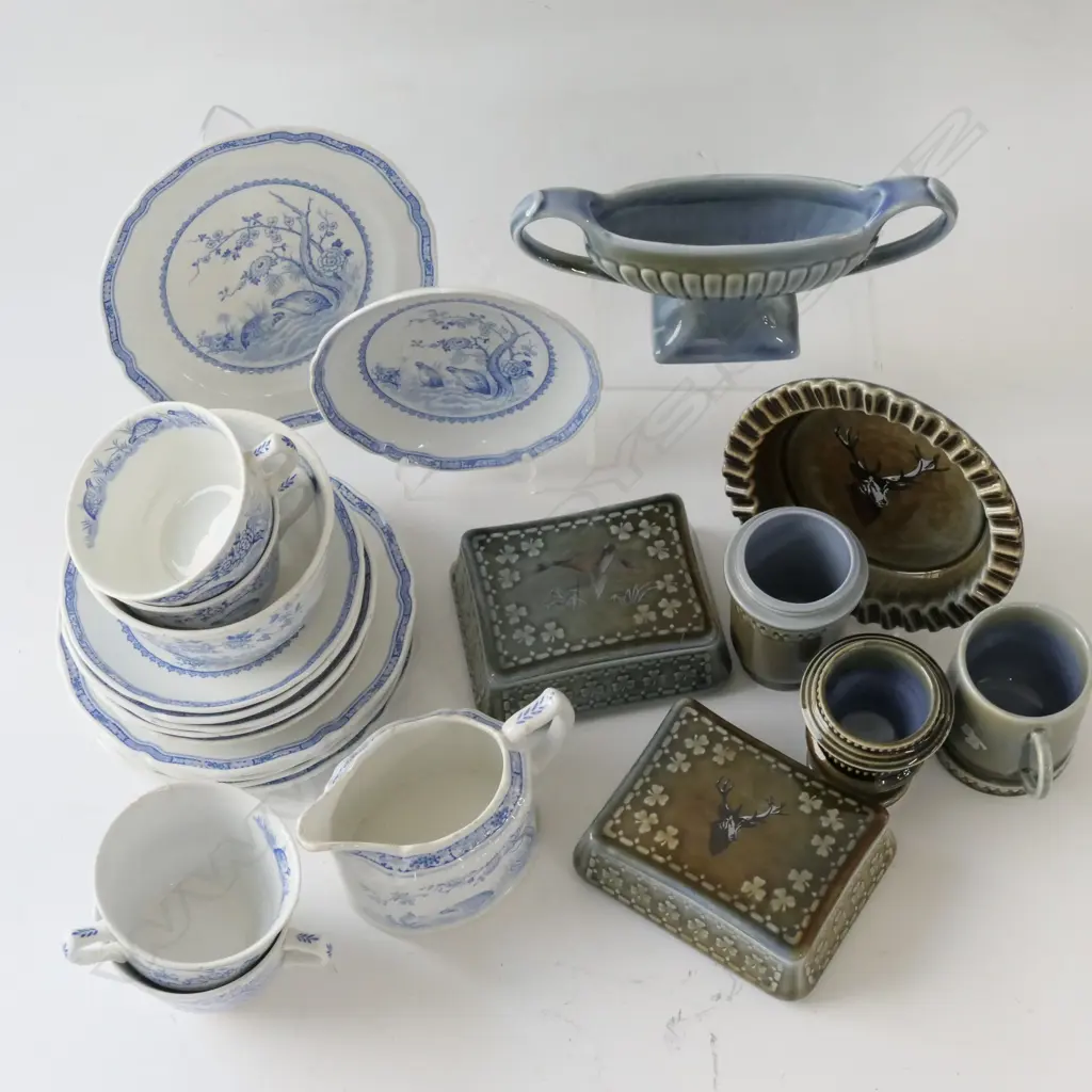 WADE STYLE IRISH PORCELAIN SET  & QUAIL B/W PART TEA SET Image 1++