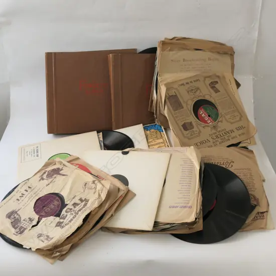 ASSORT. BOX OF RECORDS 