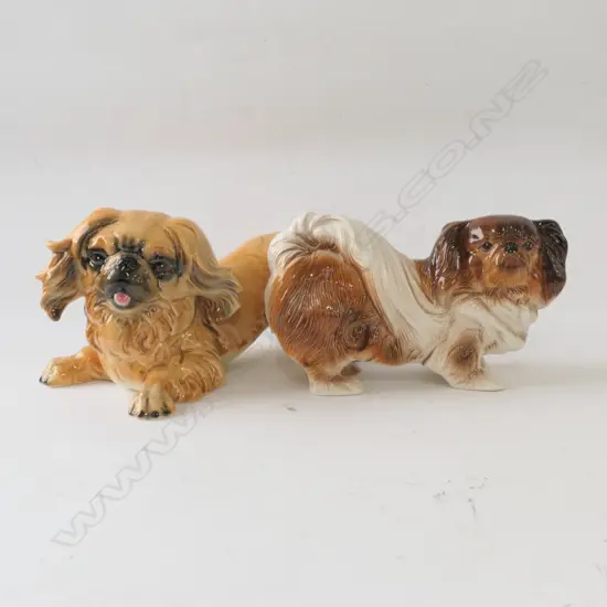 2 LARGE DOGS; GOEBEL AND MELBAWARE LARGEST 300MM L