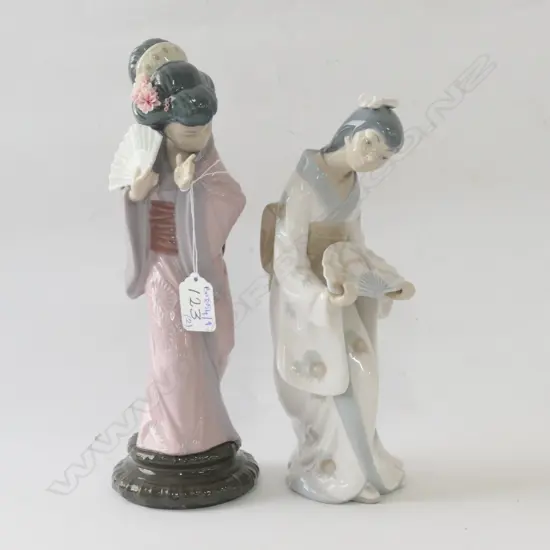 LLADRO GEISHA FIGURE + NAO FIGURE LARGEST 300MM H