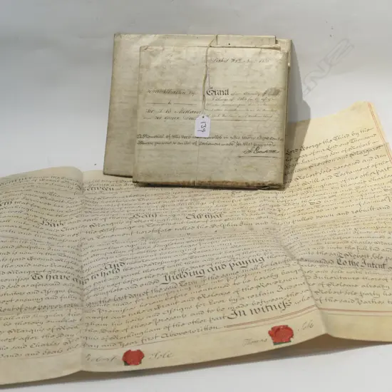 3 1770 BRITISH 1770 INDENTURES