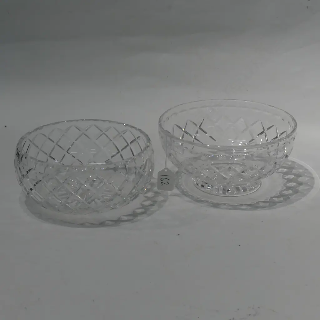 2 CUT CRYSTAL BOWLS Image 1++