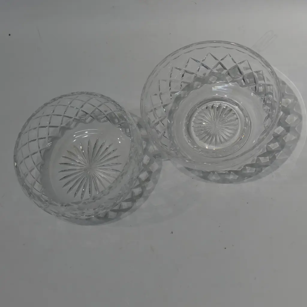 2 CUT CRYSTAL BOWLS Image 1++