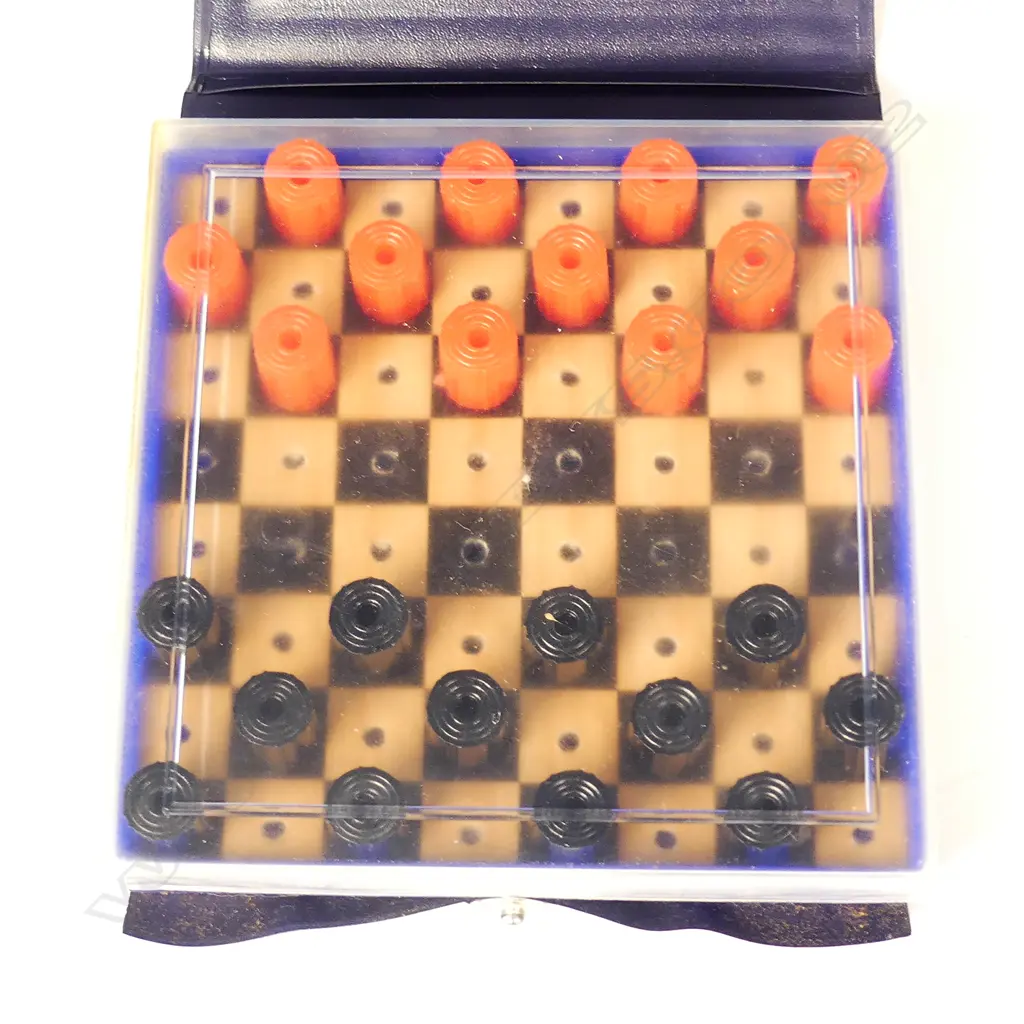 TWO AIR NZ WATER JUGS AND SET OF TRAVELLING CHECKERS Image 1++