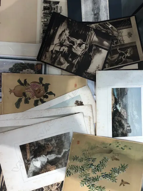 FOLDER MONOGRAMMED CHINESE W/CS ANTIQUE PRINTS ETC Image 1++