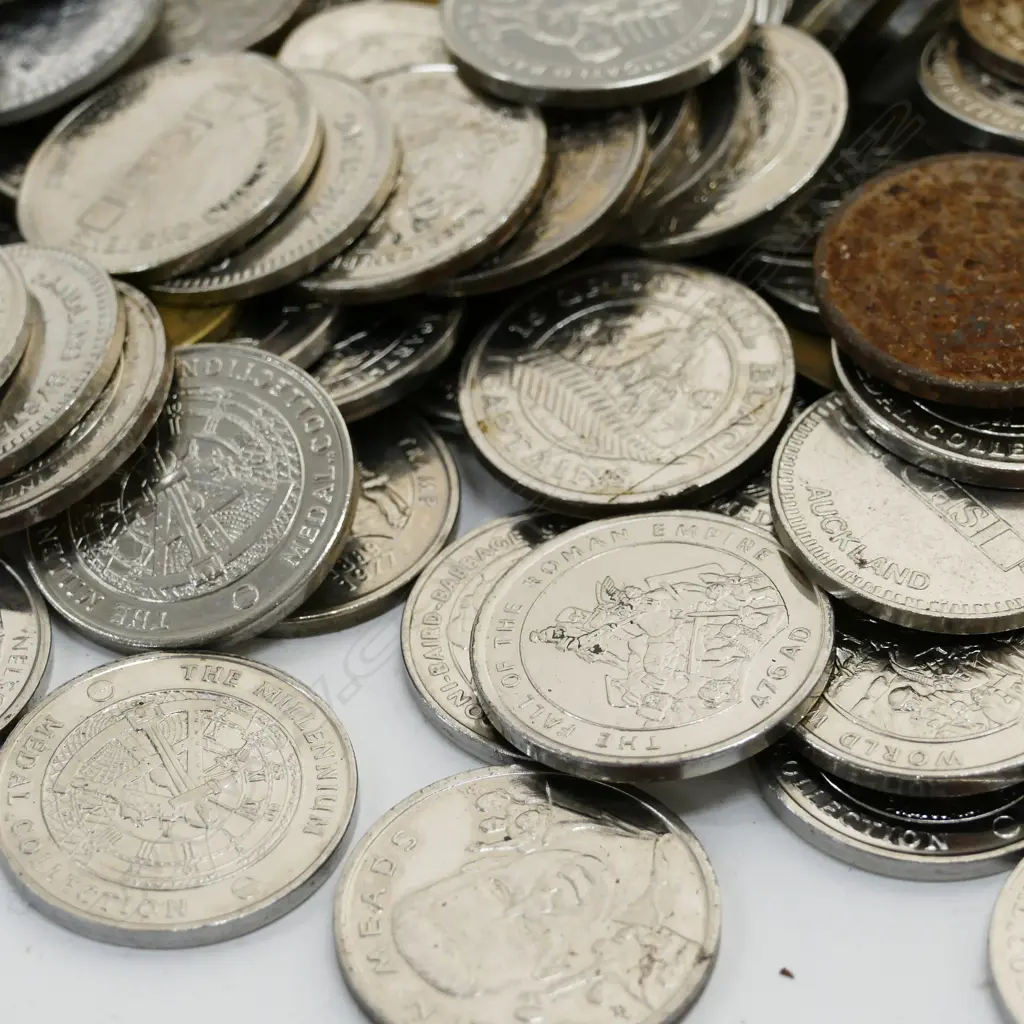 TWO LARGE BAGS OF INDUSTRIAL REVOLUTION COINS  Image 1++