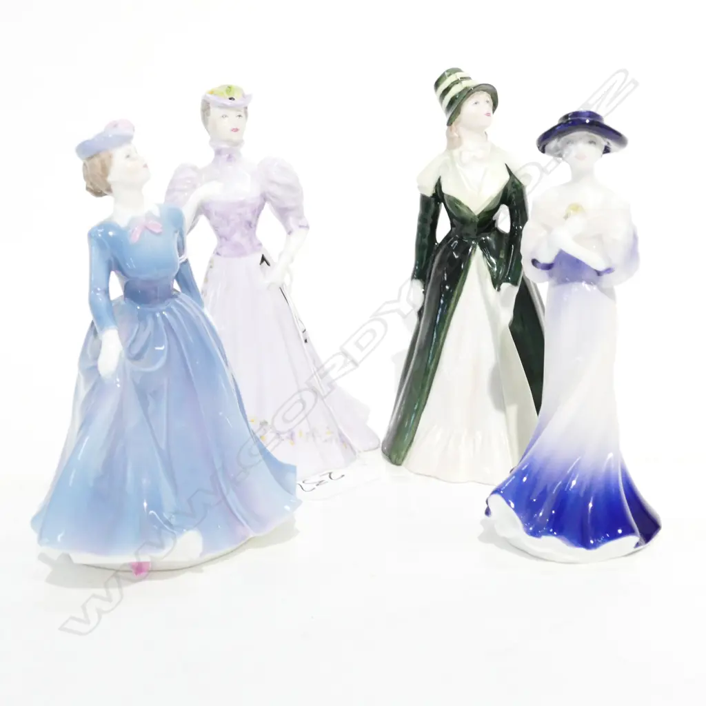 FOUR COALPORT FIGURINES Image 1++