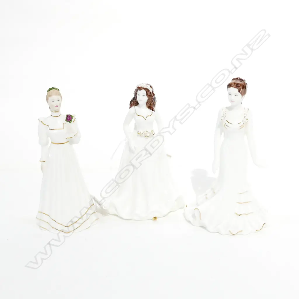 THREE COALPORT FIGURINES Image 1++
