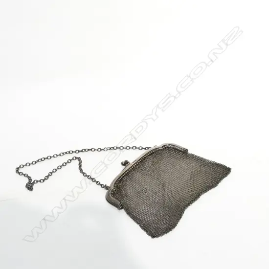 ST. SILVER MESH PURSE LONDON 1915