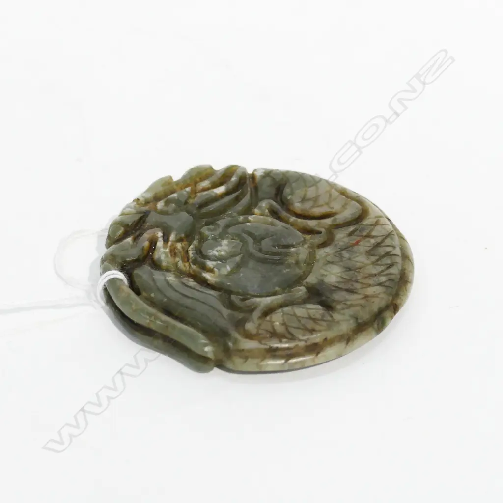 CHINESE JADE AMULET DIA. 60MM Image 1++