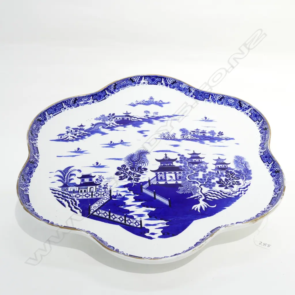 ROYAL WORCESTER WILLOW PATTERN LAZY SUSAN Image 1++