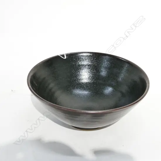 CREWENNA POTTERY UNMARKED BOWL HARRY MARY DAVIS DIA.175MM