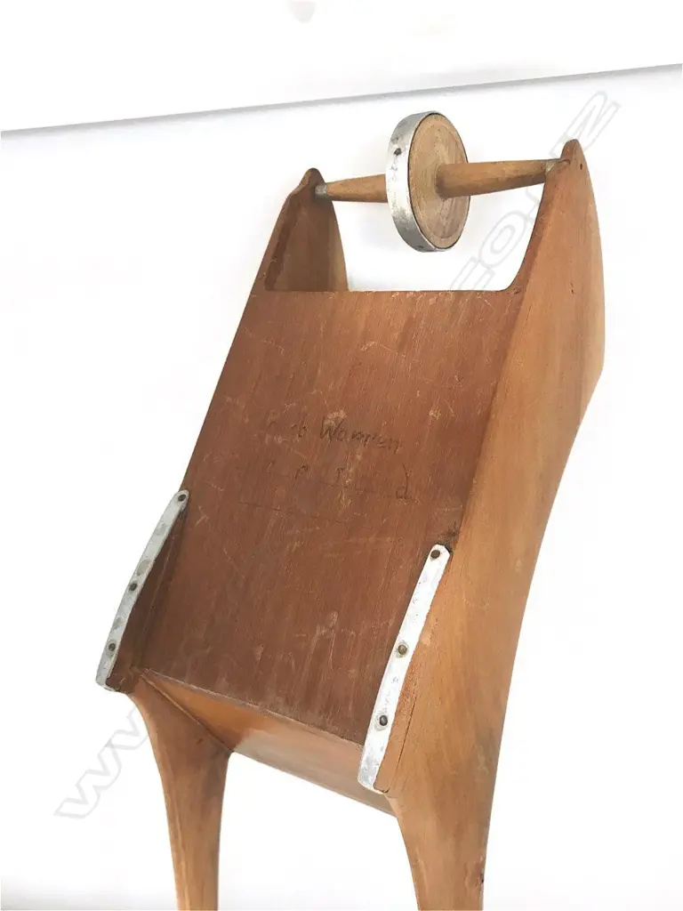 A rare Pitcairn Island souvenir wooden wheelbarrow Image 1++