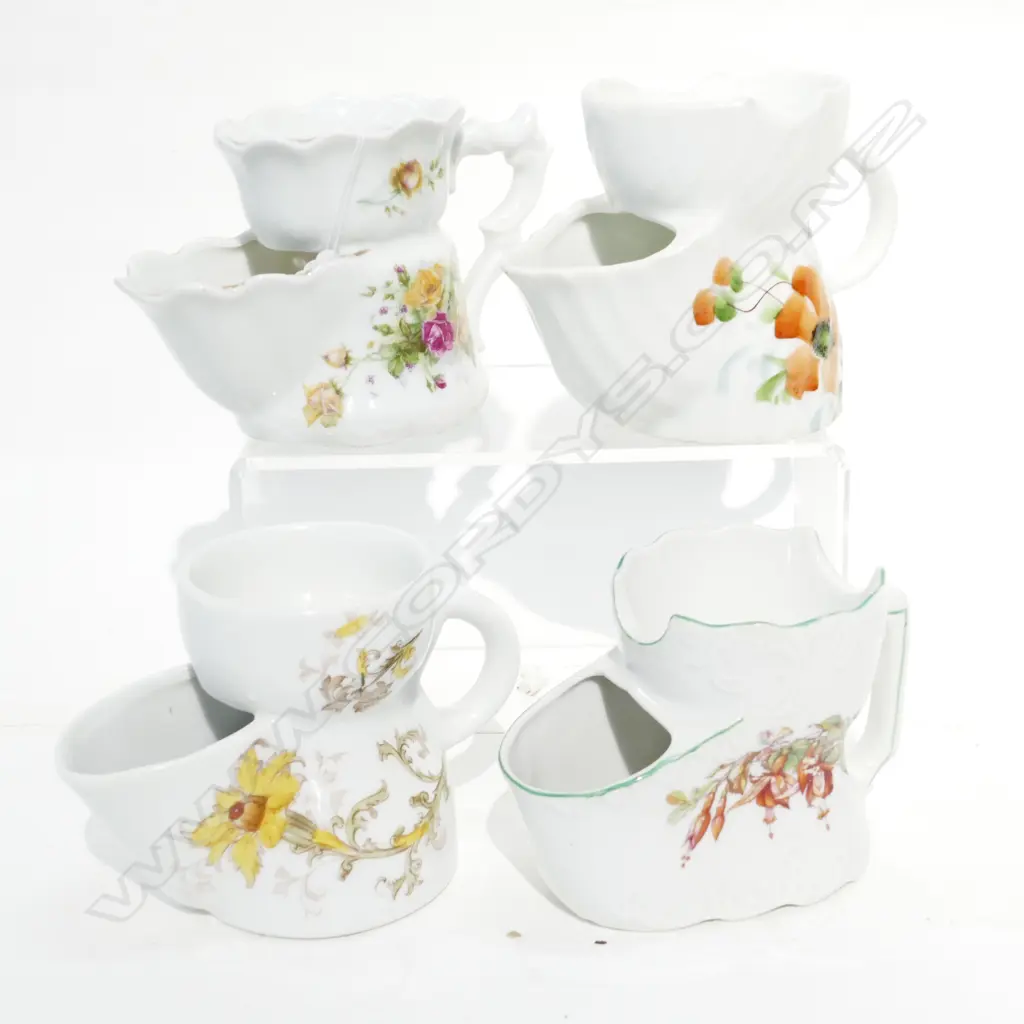 4 VINTAGE SHAVING MUGS 1 A.F Image 1++