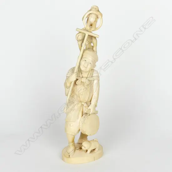 A 19thC Japanese Meiji period okimono figure