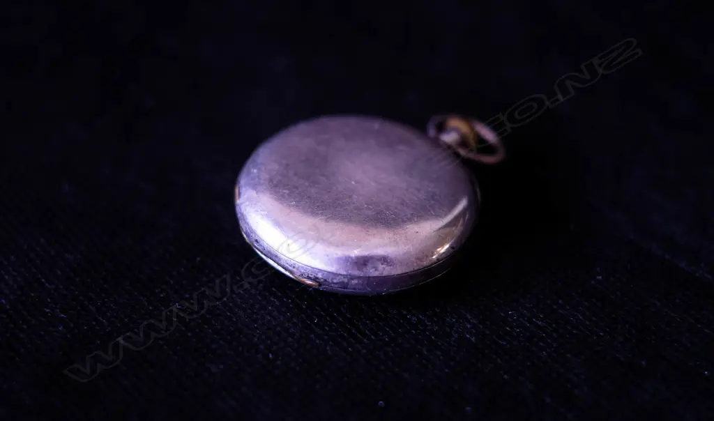 STERLING SILVER HALF HUNTER SWISS POCKET WATCH STAUFFER & CO Image 1++