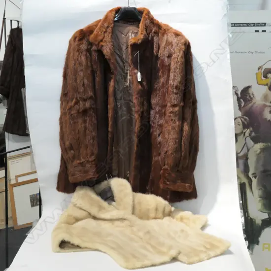 MINK STOLE AND A FUR JACKET