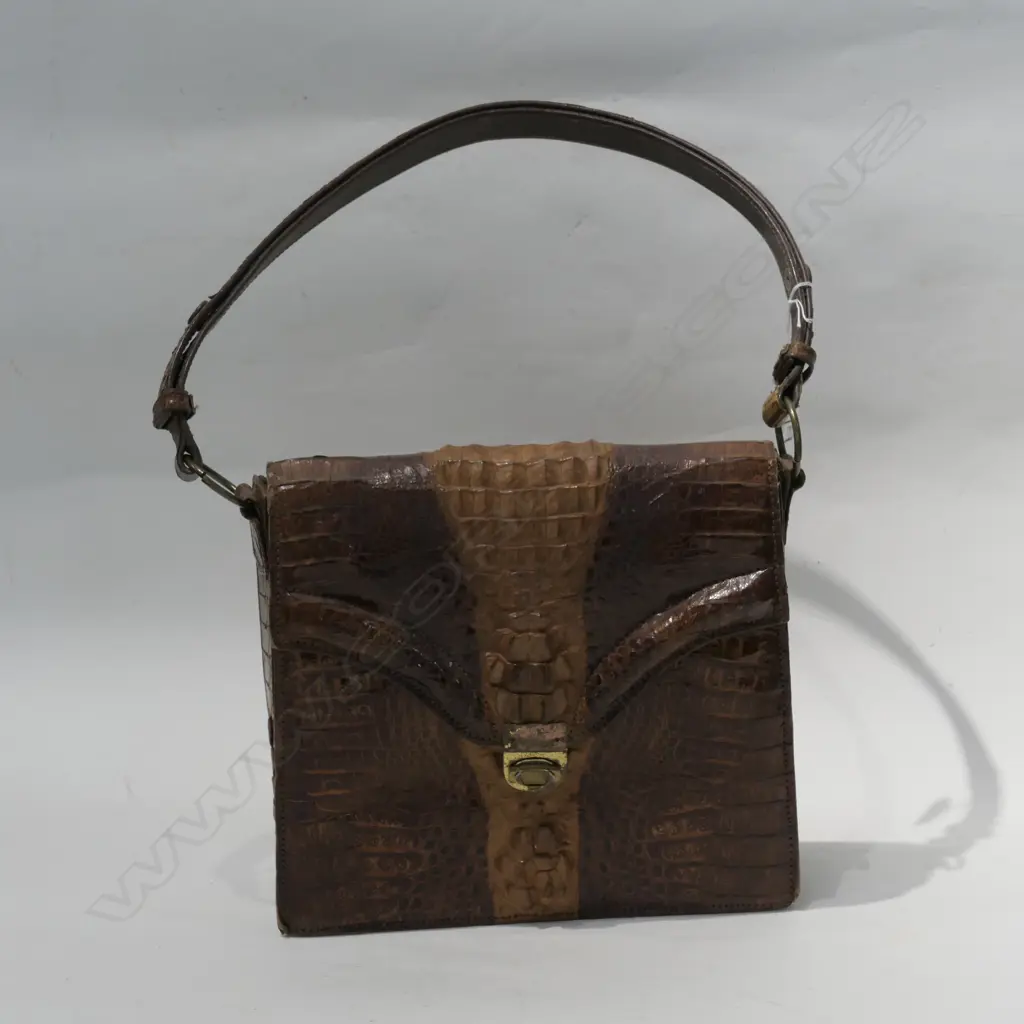 CROCODILE SKIN HANDBAG Image 1++