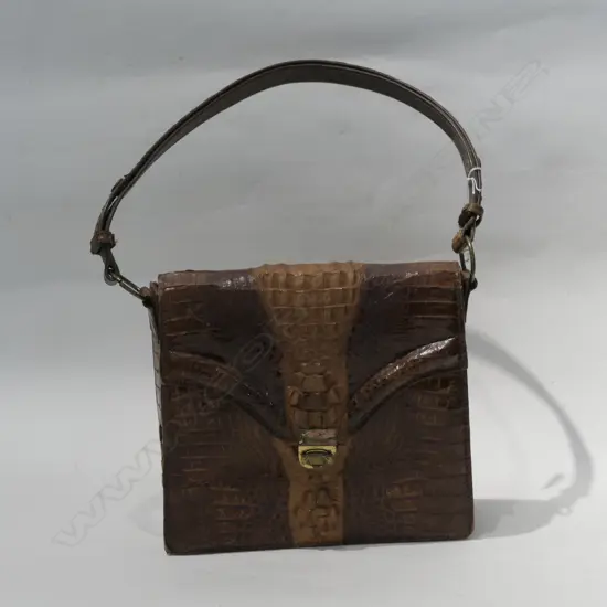CROCODILE SKIN HANDBAG