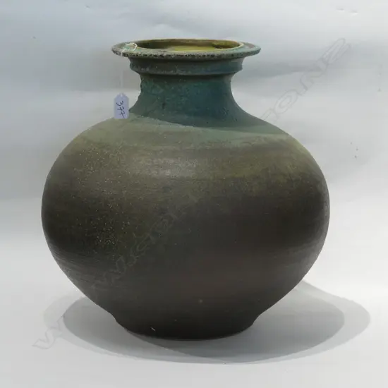 GRAEME STORM V.LGE STUDIO POTTERY VASE BLUE A.F