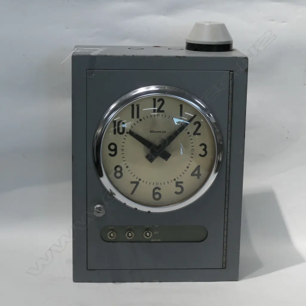 VINTAGE SCHOOL ALARM BELL CONTROLLER 400MM H Image 1++