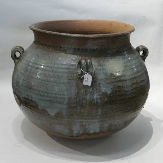 PETER ALGER LARGE POTTERY PLANTER 500 DIA