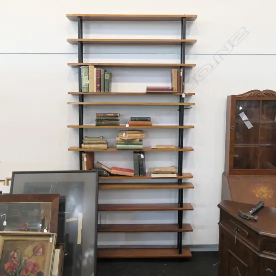 3 MID CENTURY BOOKSHELVES EACH 1230 X 820