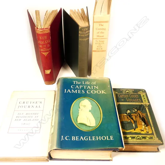 SIX GOOD 19TH & 20TH CENTURY NEW ZEALAND HISTORICAL BOOKS