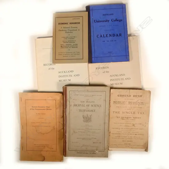 SELECTION OF GOOD EARLY 20TH CENTURY NEW ZEALAND PAMPHLETS & JOURNALS